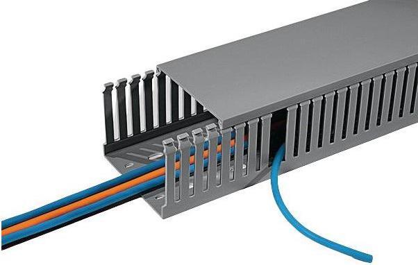 Produktbild HellermannTyton Slotted trunking DIN narrow W50 x H50mm (200 cm)