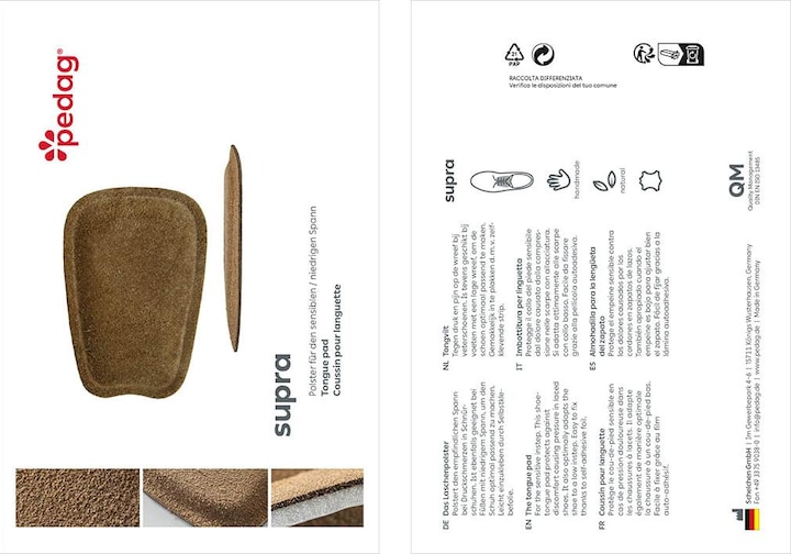 Actual product image Pedag Supra flap pad