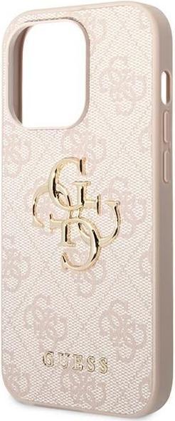 Produktbild Guess GUHCP14L4GMGPI iPhone 14 Pro 6,1" różowy/pink hardcase 4G Big Metal Logo (Apple iPhone 14 Pro)