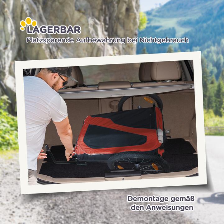 Actual product image PawHut Dog trailer with reflectors