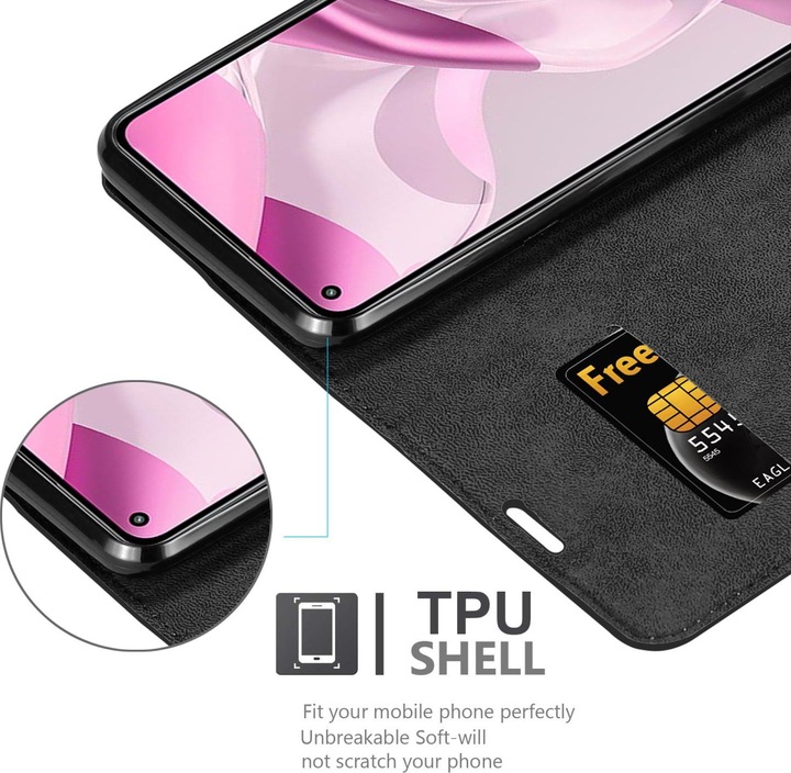 Productafbeelding Cadorabo Boek Invis. Magnetisch deksel (Xiaomi Mi 11 Lite, Xiaomi Mi 11 Lite 5G, Xiaomi Mi 11 Lite 5G NE)