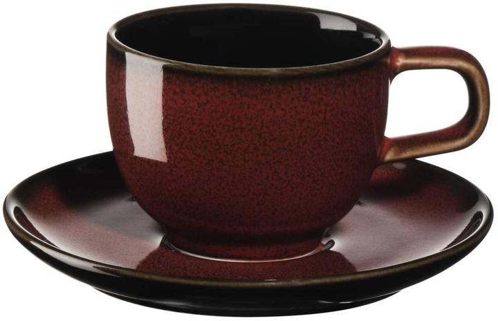 Actual product image ASA Selection ASA kolibri rusty red espresso cup with saucer 0.06 l (80 ml, 1 x)
