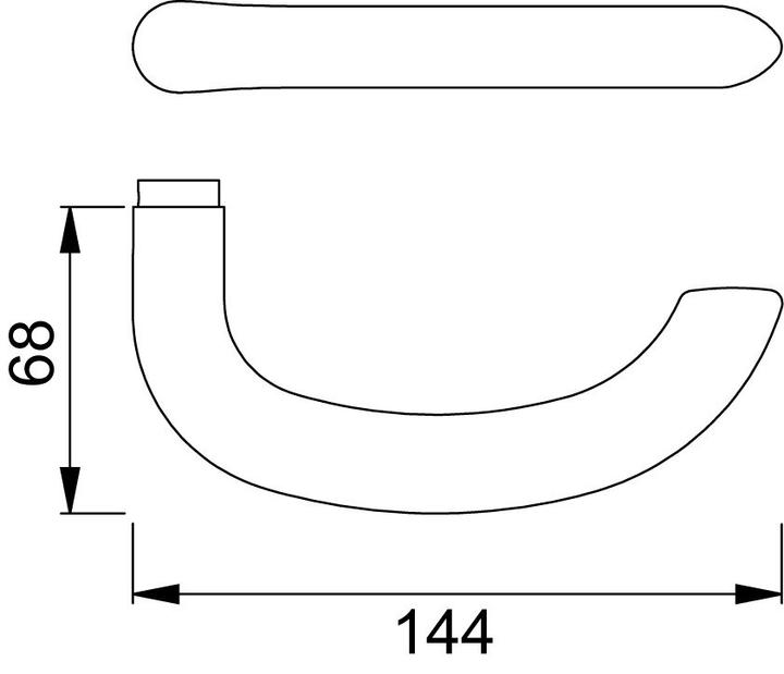 Actual product image Hoppe Lever handle E1138Z Marseille (Door handle)