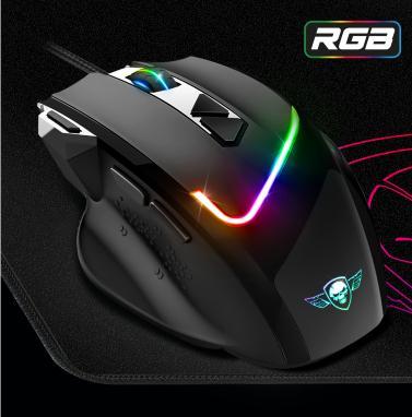 Actual product image Spirit Of Gamer Pro Series PelÄ- Å¾aidimams PRO-M3 RGB + Mouse Pad Juodas (Cable)