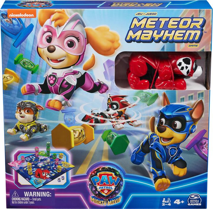 Immagine prodotto Spin Master PAW Patrol - Il Super Film, gioco Meteor Mayhem (Multilingue, 2 - 4 Giocatori)