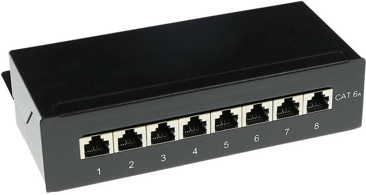 Produktbild ACT Surface mounted box shielded 8 ports CAT6A. Type: CAT6A Mountbox c6a 8 prt shielded