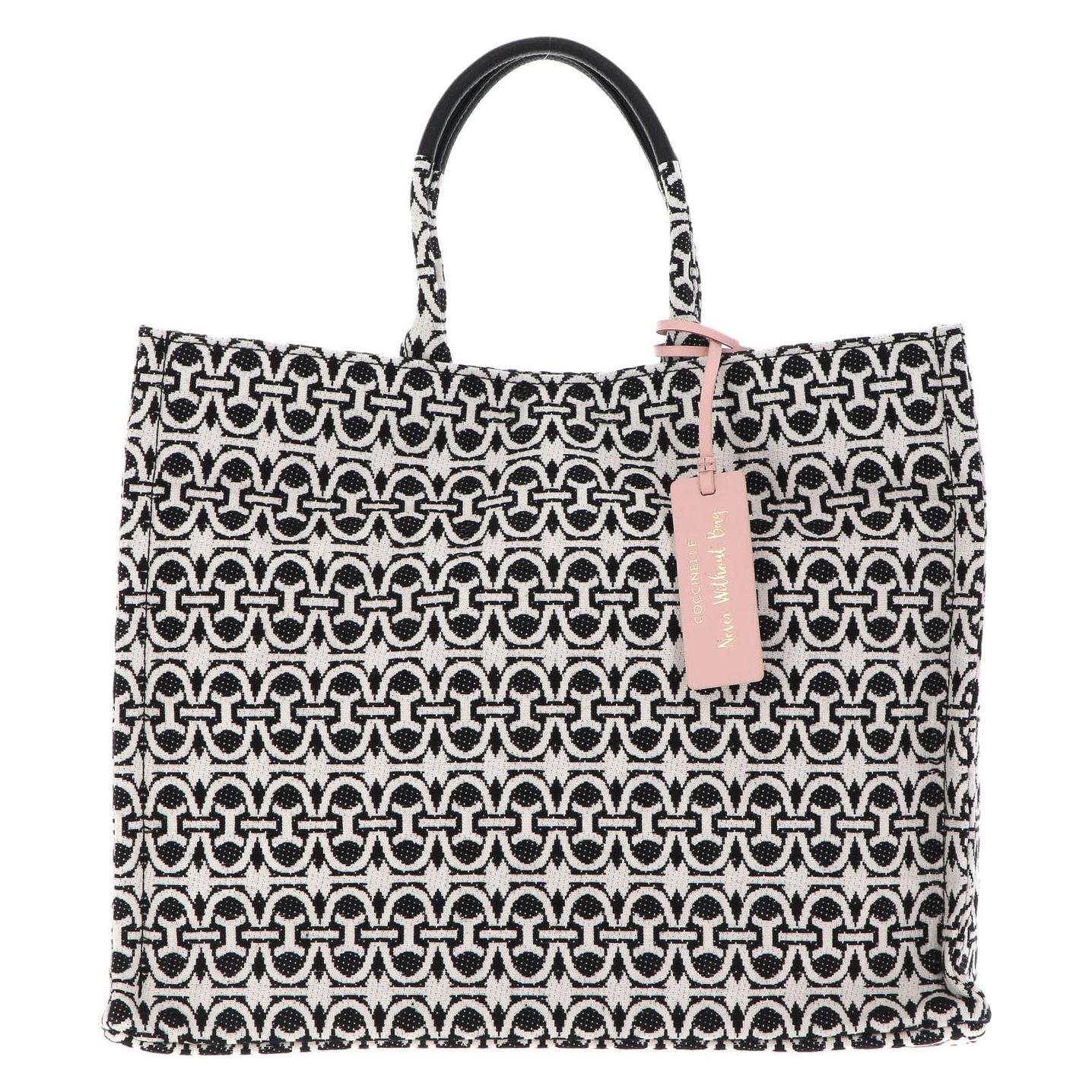 Coccinelle, Handtasche, Never Without Bag Jacquar Handbag, Schwarz