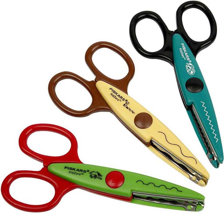 Immagine prodotto Fiskars Forbici per bambini Animali della palude 3 colori diversi 13,0 cm (13 cm)