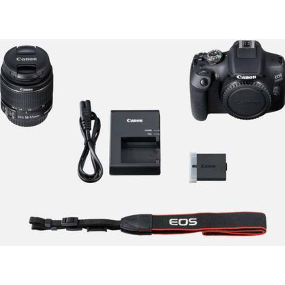 Thumbnail - Canon EOS 2000D Kit (18 - 55 mm, 24.10 Mpx, APS-C / DX), Kamera, Schwarz