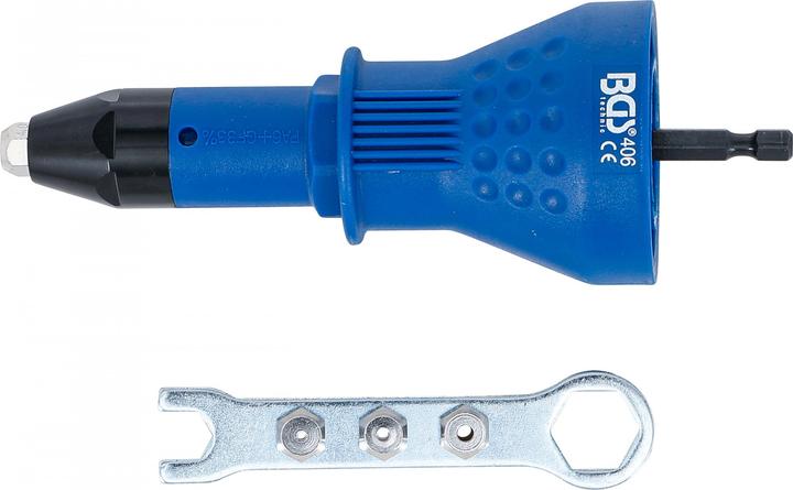 Actual product image BGS Blind Rivet Attachment 2.4 - 3.2 - 4.0 - 4.8 mm