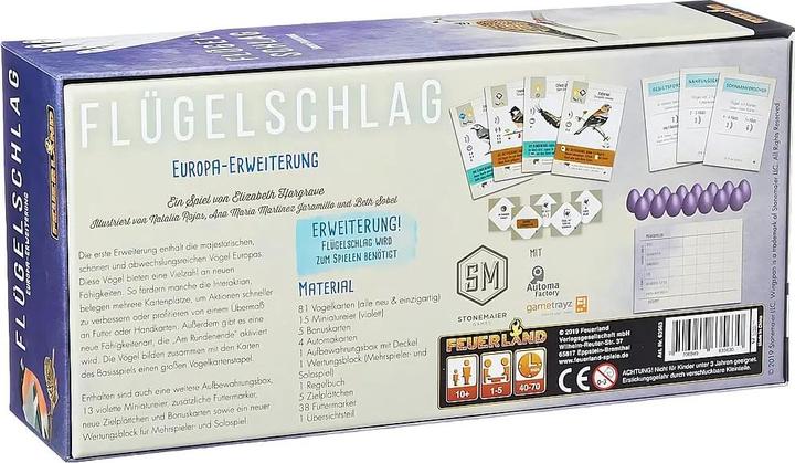 Produktbild Feuerland Europa - Flügelschlag (Deutsch, 1 - 5 Spieler)