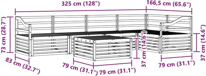 Produktbild vidaXL Outdoor-Sofa