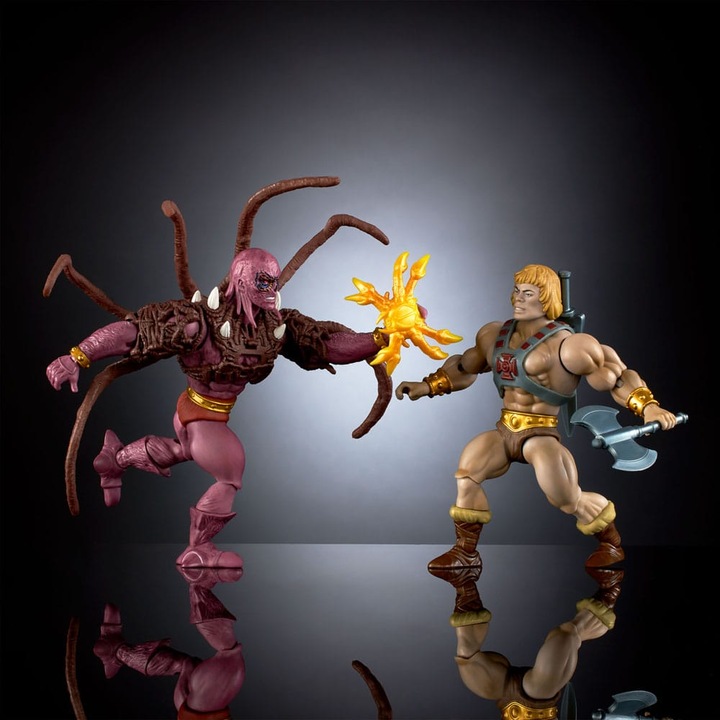 Actual product image Mattel Masters of the Universe x Stranger Things Origins action figures 2-pack He-Man & Vecna