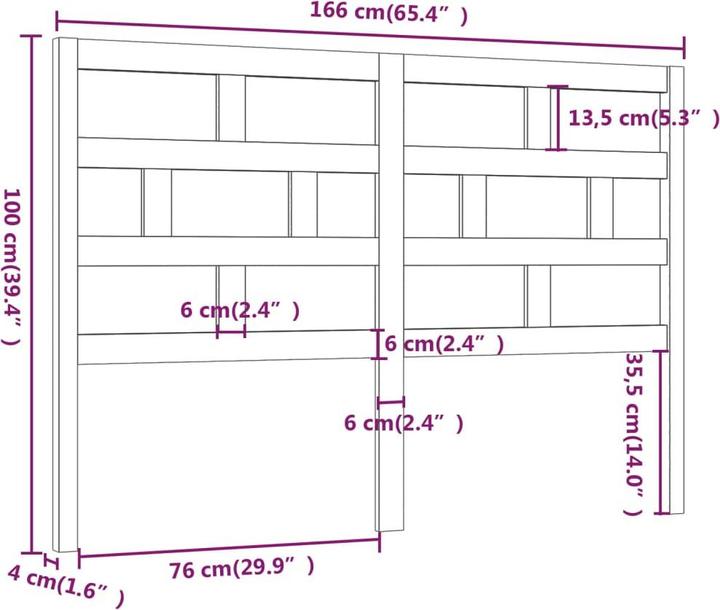 Actual product image VidaXL Dekava (186 x 4 x 100 cm)