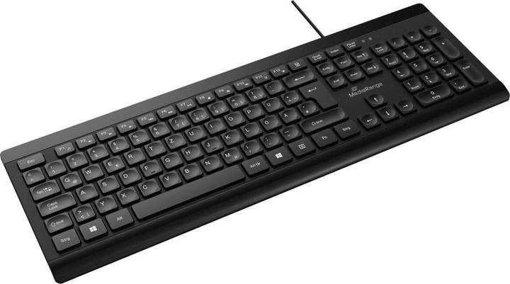 Produktbild MediaRange MEDIAR STANDARD KEYBOARD BLACK MROS101 wired (Deutschland, Kabelgebunden)
