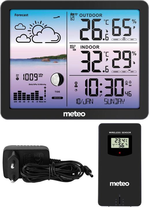 Ty METEO SP107 Wetterstation, schwarz