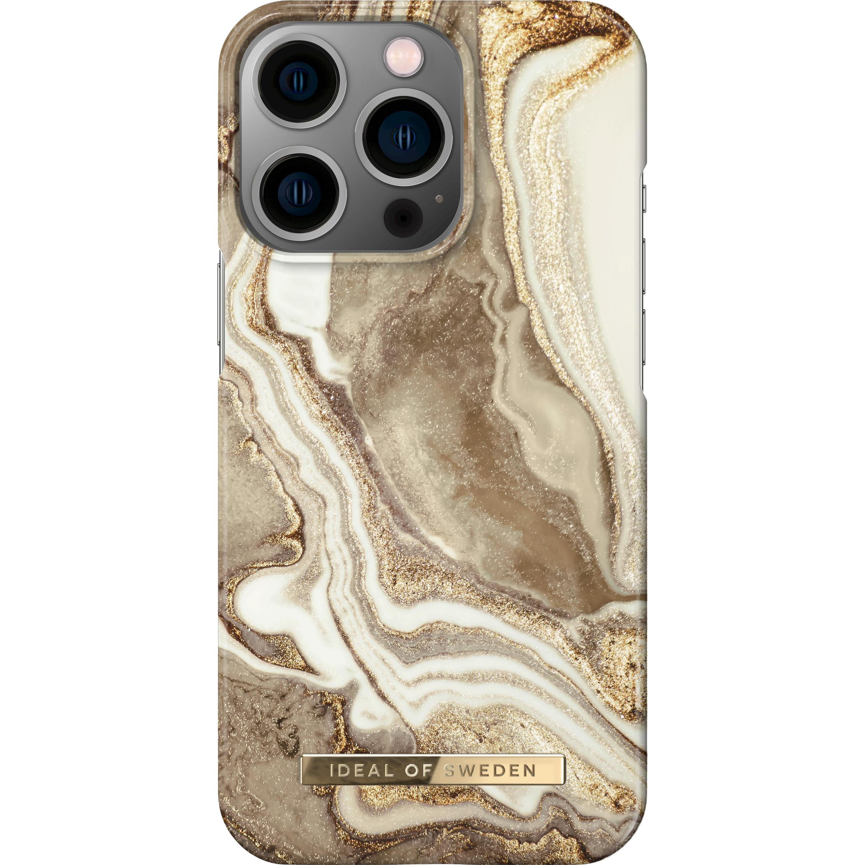 iDeal Of Sweden Designer Hard-Cover Golden Sand Marble (Apple iPhone 13 Pro), Smartphone Hülle, Beige