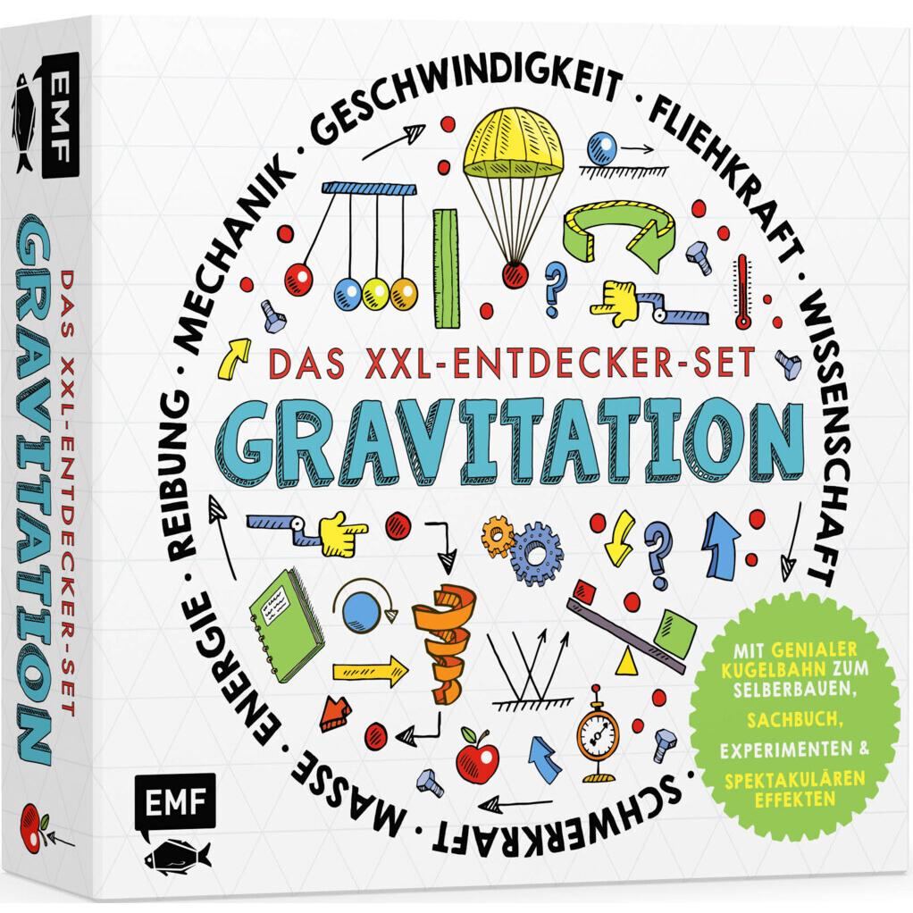 Edition Fischer Das XXL-Entdecker-Set – Gravitation: Mit genialer Kugelbahn zum Selberbauen, Sachbuch, Experimenten