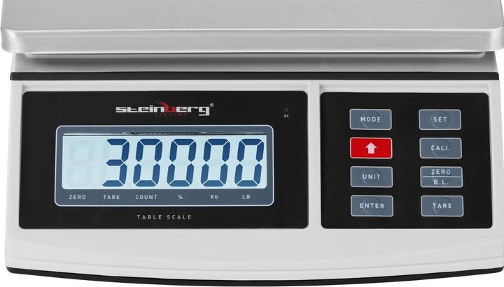 Produktbild Steinberg Tischwaage Feinwaage Präzisionswaage Küchenwaage Digital Akku LCD 30 kg / 1 g
