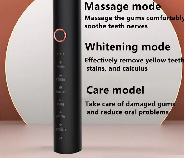 Immagine prodotto PhoneLook Spazzolino elettrico con vari programmi di pulizia + 4 accessori (Spazzolino sonico)