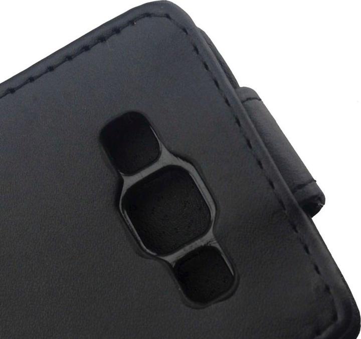 Produktbild König Design Handyhülle Schutzhülle Flip Handytasche für Samsung Galaxy A5 A500F Schwarz (Samsung Galaxy J5 (2015))