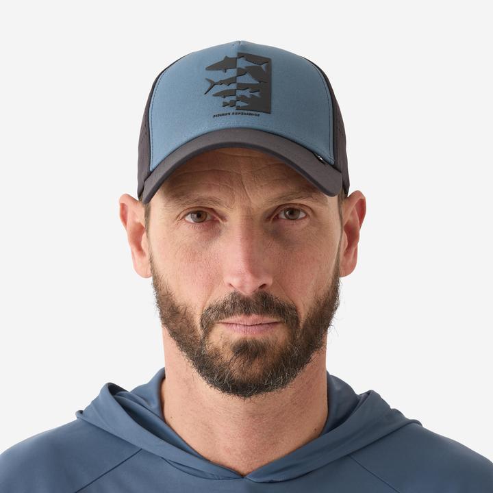 Produktbild Caperlan Fishing cap 500 - Water-repellent Blue and Black (One Size)