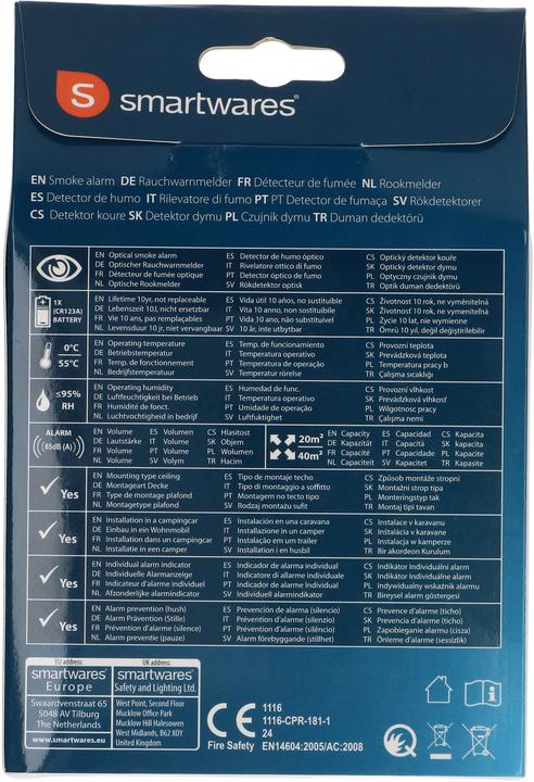 Actual product image Smartwares Rauchmelder FSM-12001