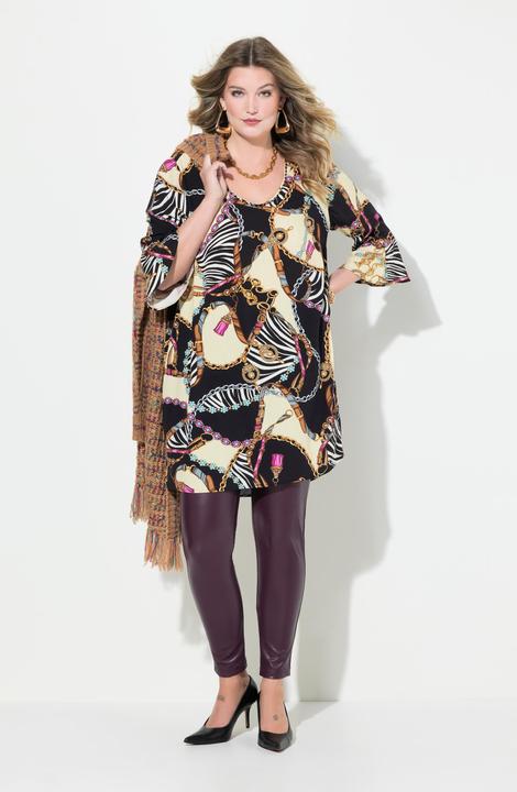 Actual product image Miamoda A-line tunic with leopard print (42)