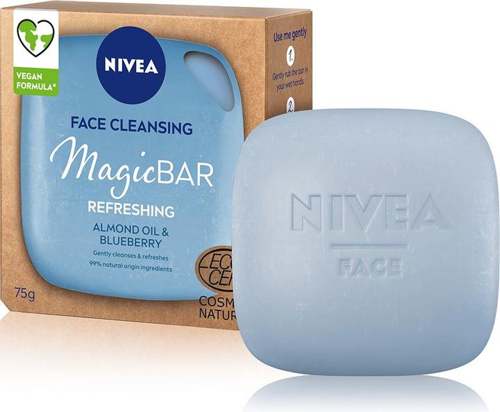 Actual product image NIVEA MagicBAR Refreshing Face Cleansing Bar 75 g (Facial soap)