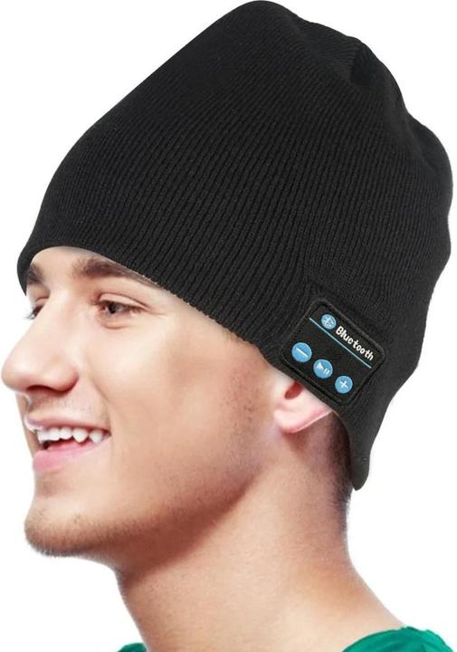 Actual product image Platyne Hat with built-in Bluetooth headset (One size)