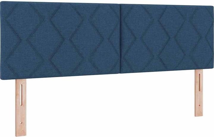 Produktbild VidaXL Kopfteil mit Rautenmuster Blau 160 cm Stoff