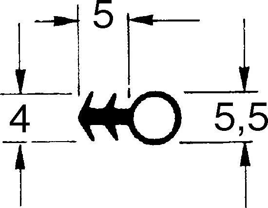 Actual product image Sipro Sealing profiles 119-8