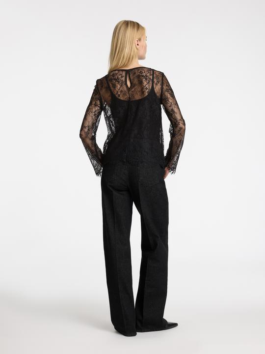 Immagine prodotto Selected Top in pizzo con maniche lunghe (36)