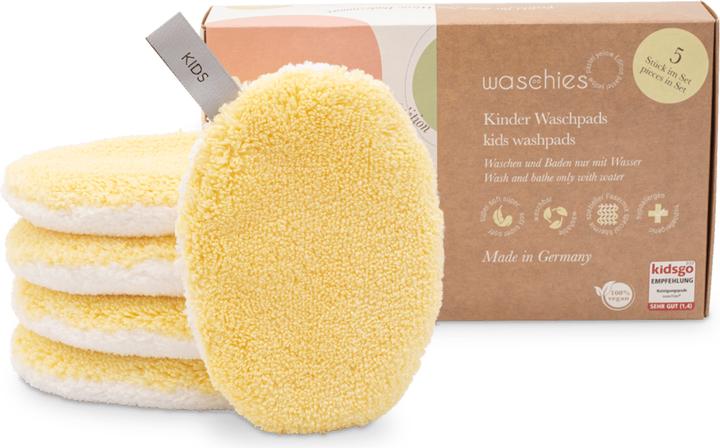 Immagine prodotto Waschies Kidsline - Pannolini da lavare per neonati e bambini Edizione giallo pastello (Salviette detergenti per il viso)