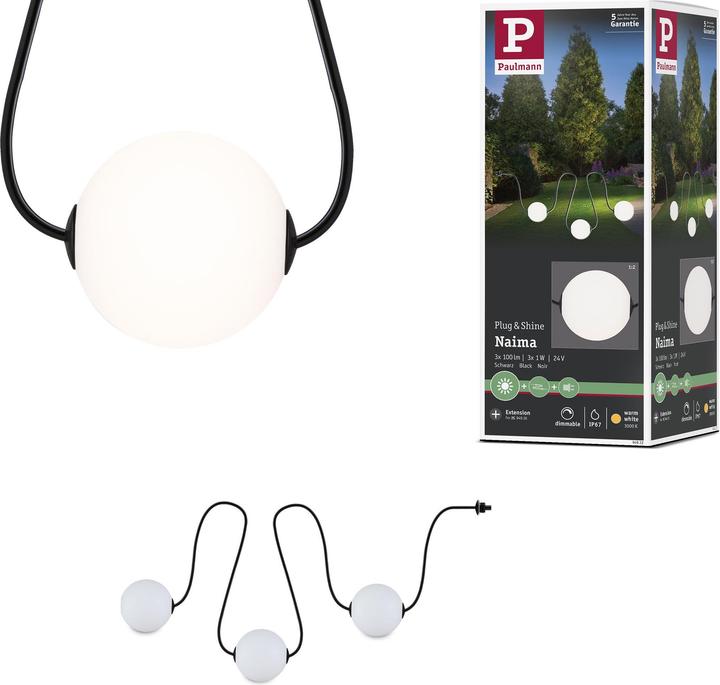 Produktbild Paulmann Outdoor Plug & Shine Lichterkette Naima (0.10 m)