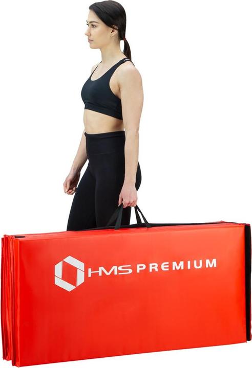 Produktbild HMS Sulankstomas gimnastikos kilimėlis Premium MGS01 2400x1200mm, raudonas (50 mm)