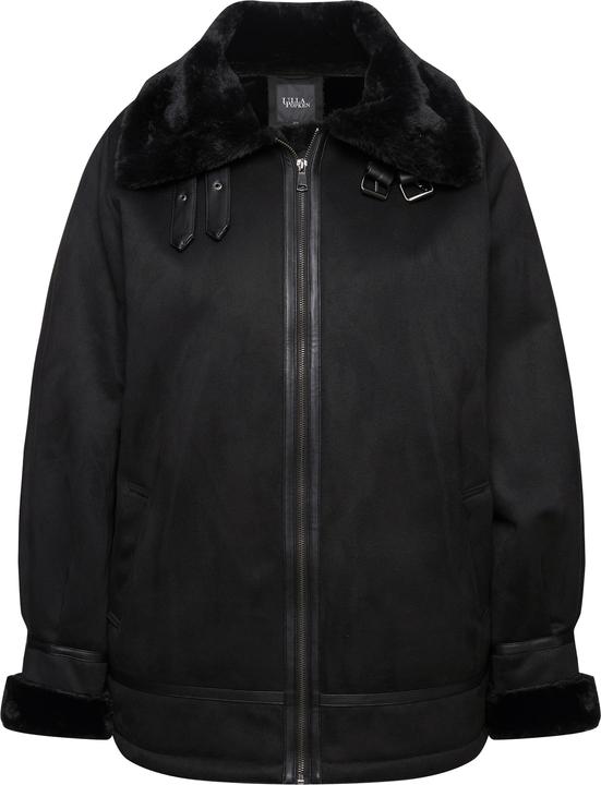 Produktbild Ulla Popken Aviator-Jacke, Shearling, Lammfelloptik, Kragen (46, 48)