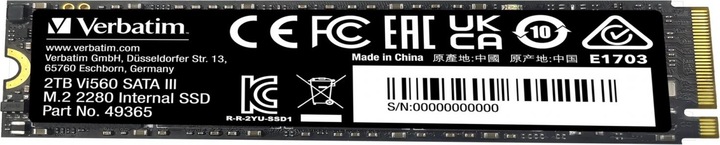 Actual product image Verbatim Vi560 (2000 GB, M.2 2280)
