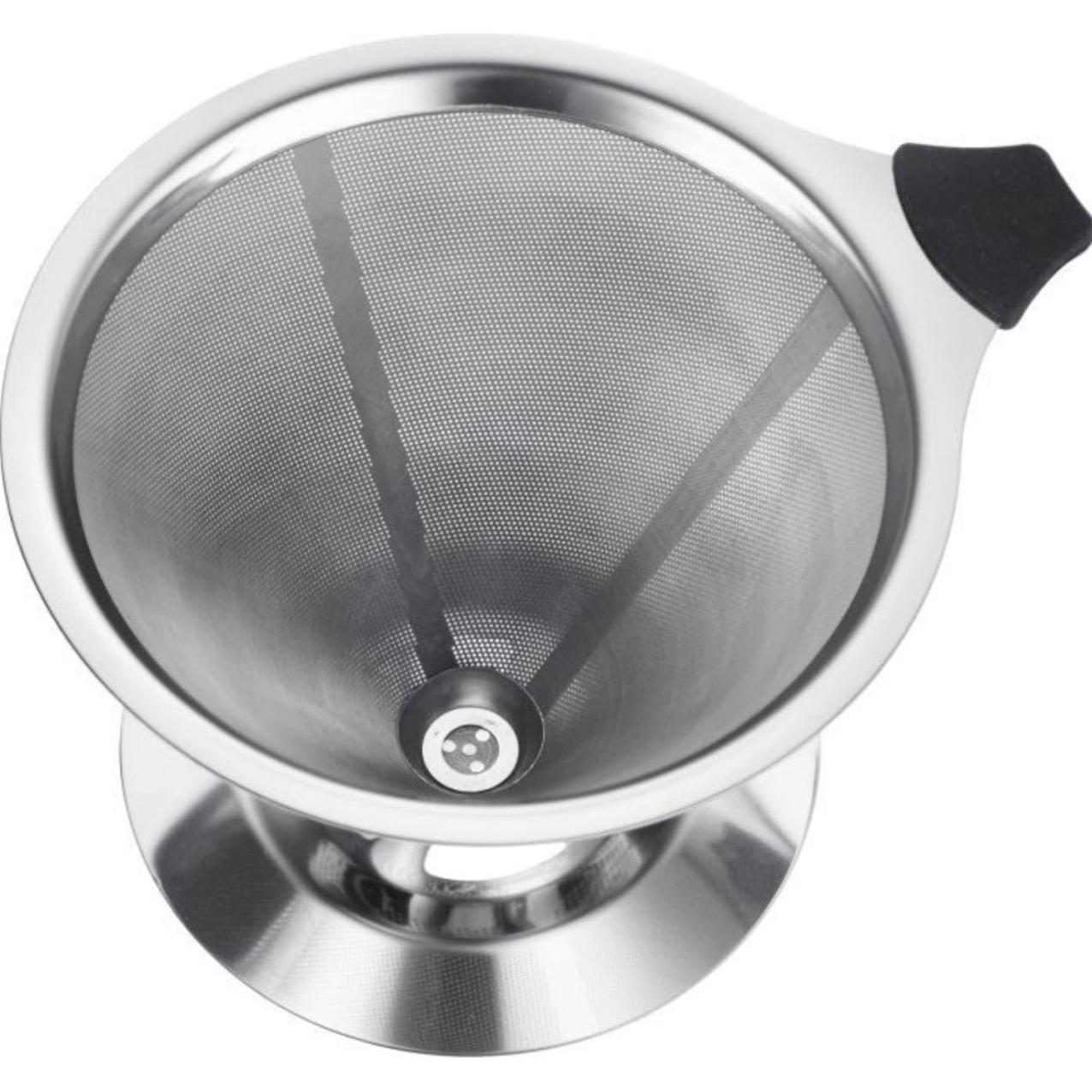 Thumbnail - Westmark Dauerfilter/Dripper Kaffee, mit Tassenhalterung, Brasilia, Aufsatzfläche 10 cm, 18/8 Rostfr, Zubehör Kaffeemasc...