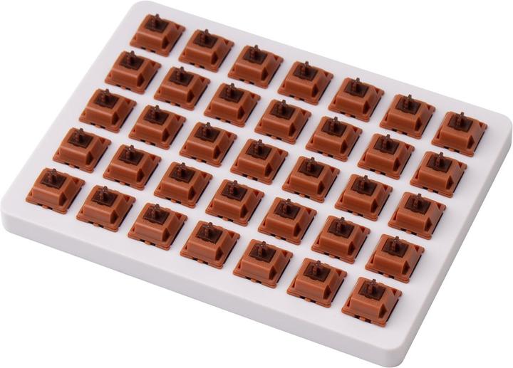 Actual product image Keychron Gateron Cap Golden-Brown Switch Set (35 pieces)