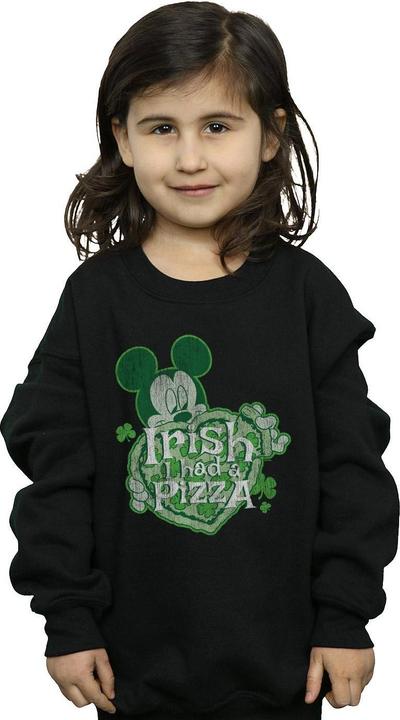 Produktbild Disney Mickey Mouse Shamrock Pizza Sweatshirt Mädchen (152, 158)