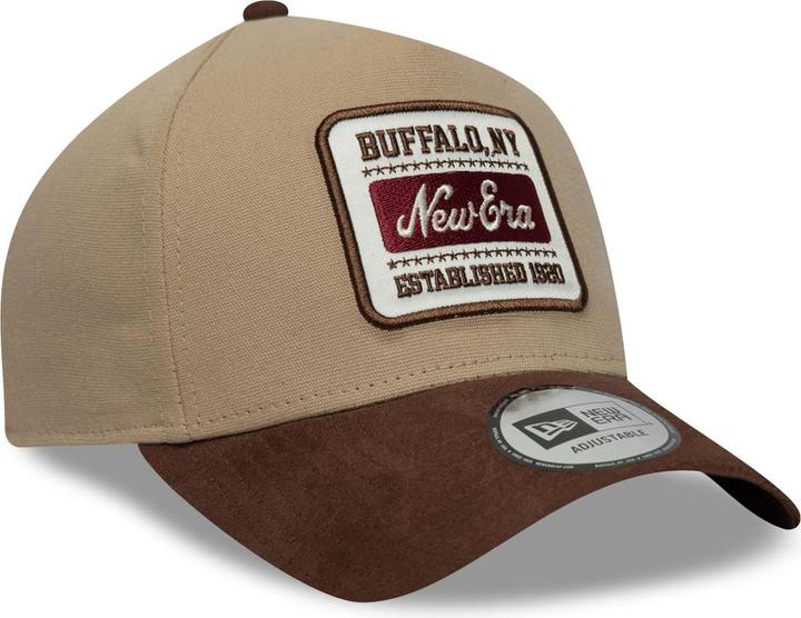 Produktbild New Era A-Frame Mesh Trucker Cap - Brand Patch Camel Beige (One Size)