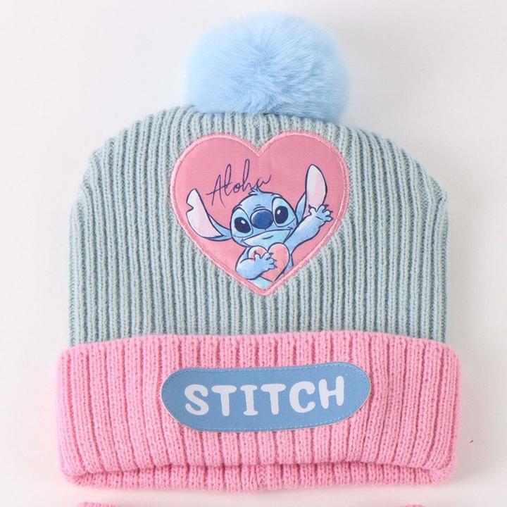 Immagine prodotto Stitch Mütze, Schal Und Handschuhe Hellblau 3 Stücke