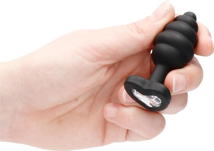 Produktbild Ouch! Regular Ribbed Diamond Heart Plug