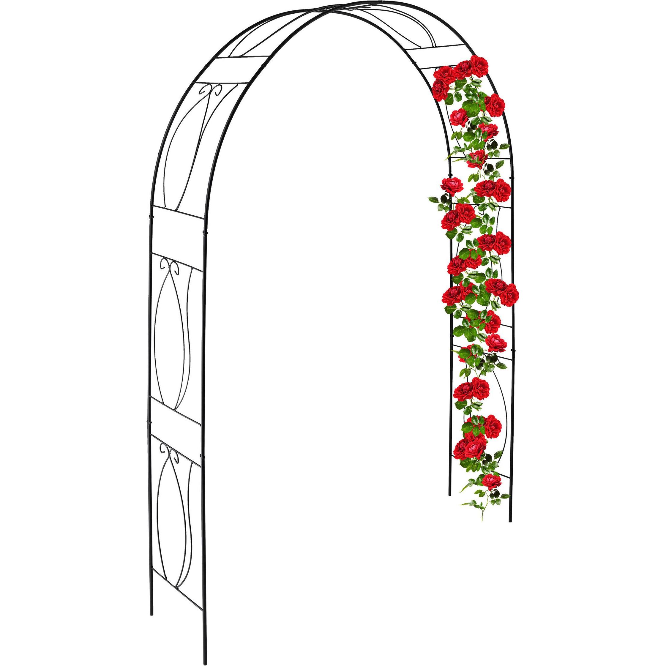 Relaxdays, Pflanzen Zubehör, Rosenbogen (35 cm, 153 cm)