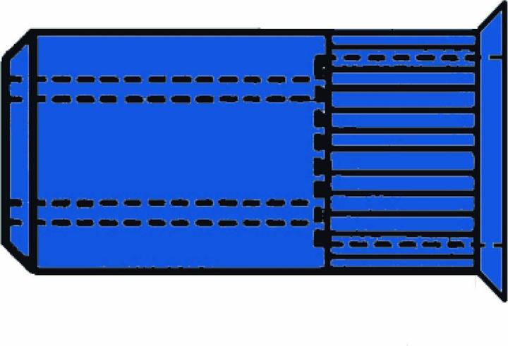 Produktbild Gesipa 1433713 Blindnietmutter (Ø x L) 9 mm x 15.5 mm M6 Stahl 250 St.