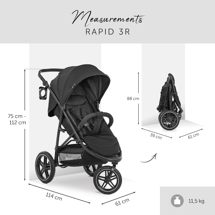 Produktbild Hauck Rapid 3R Black