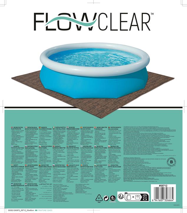 Immagine prodotto Bestway Protezione per il pavimento della piscina decorativa 50x50cm