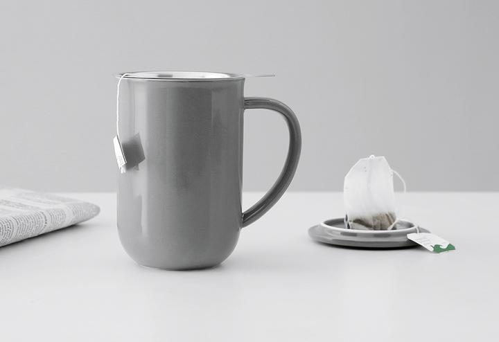 Produktbild Viva Teebecher m.Sieb Minima grau (500 ml)