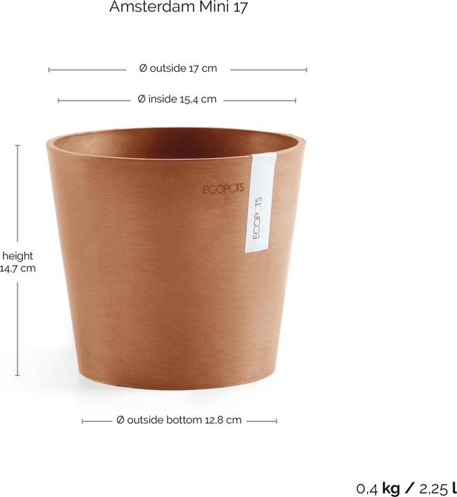Immagine prodotto Ecopots Amsterdam Mini (17 cm)